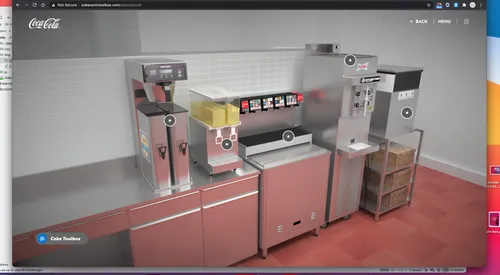 Detailed equipment station view in the Coke Toolbox operations area