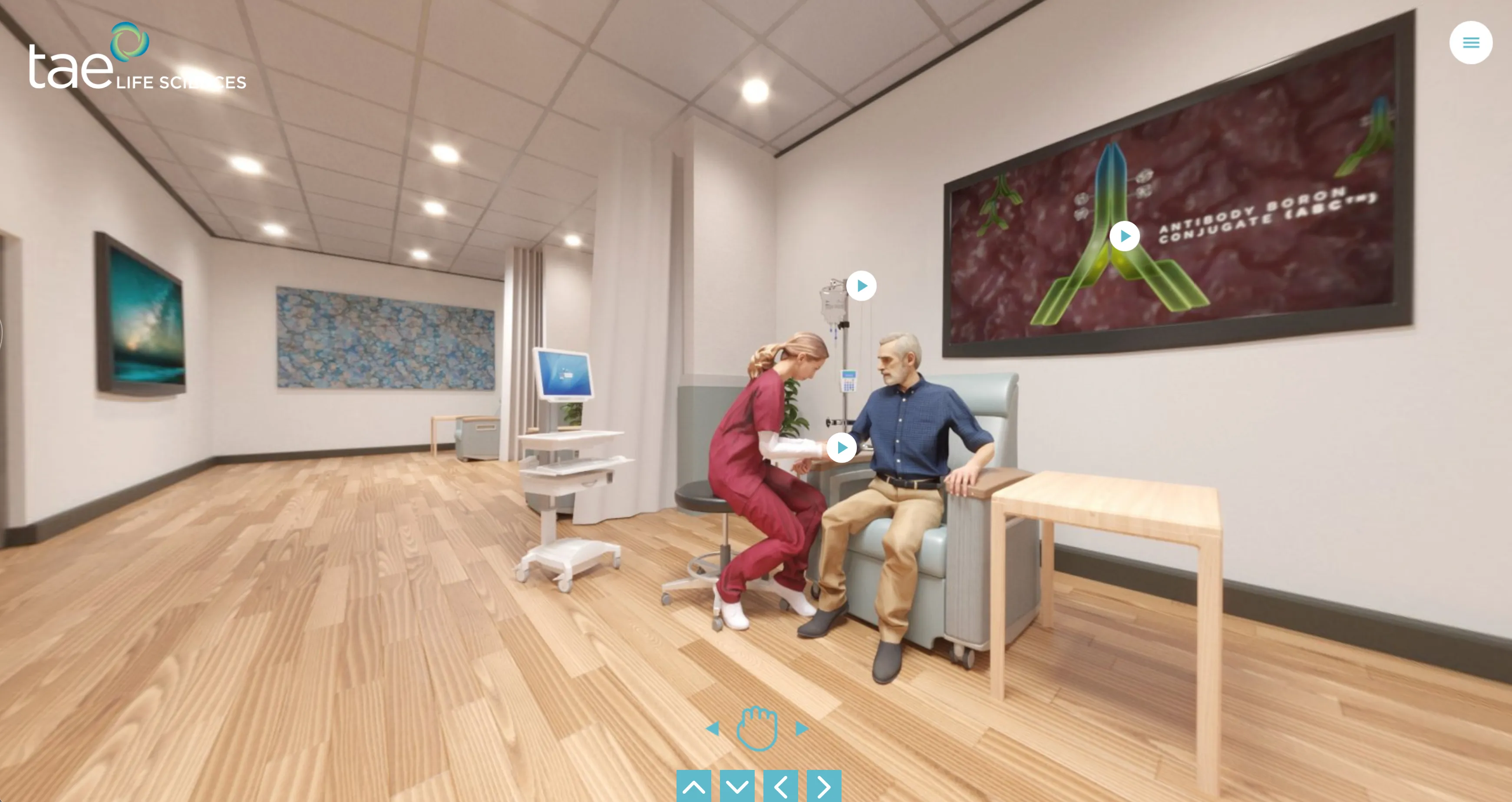 TAE Lifesciences 360 experience interface